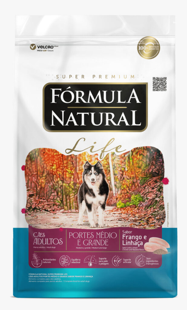 Fórmula Natural Super Premium Adulto Raças Médias e Grandes 15kg