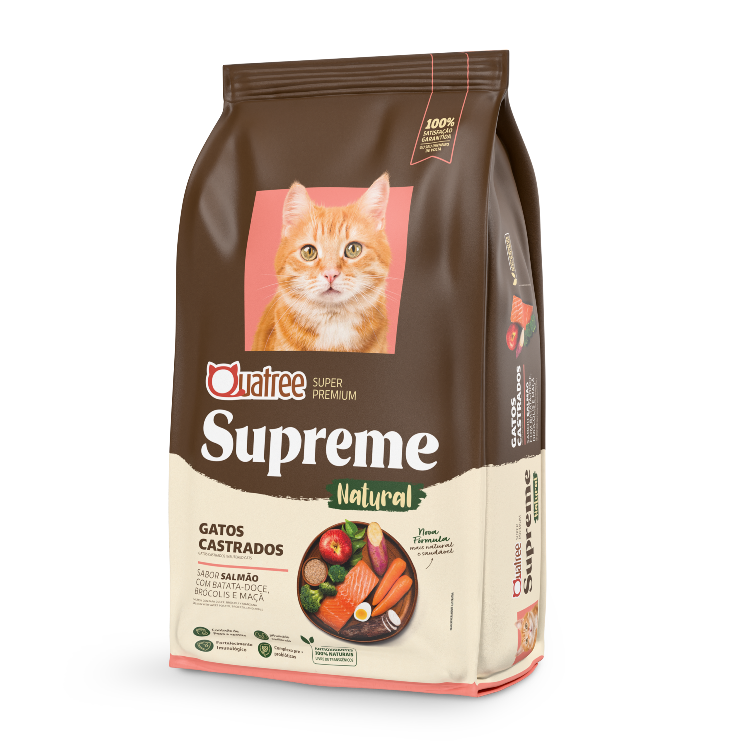 Quatree Supreme Gatos Castrados Salmão e Batata Doce 10kg