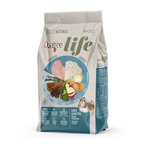 Quatree Life Cães Adultos Raças Pequenas 10,1Kg
