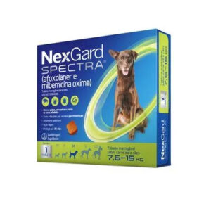 NexGard Spectra Cães 7,6kg a 15kg 1 tablete