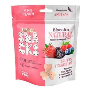 Quatree Snacks Biscoito Natural Frutas Vermelhas 150g