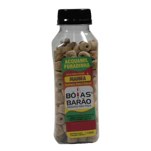 Isca Boias Barão Ração Furadinha Acquamil 120g Manga